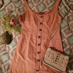 Pink Suede dress
